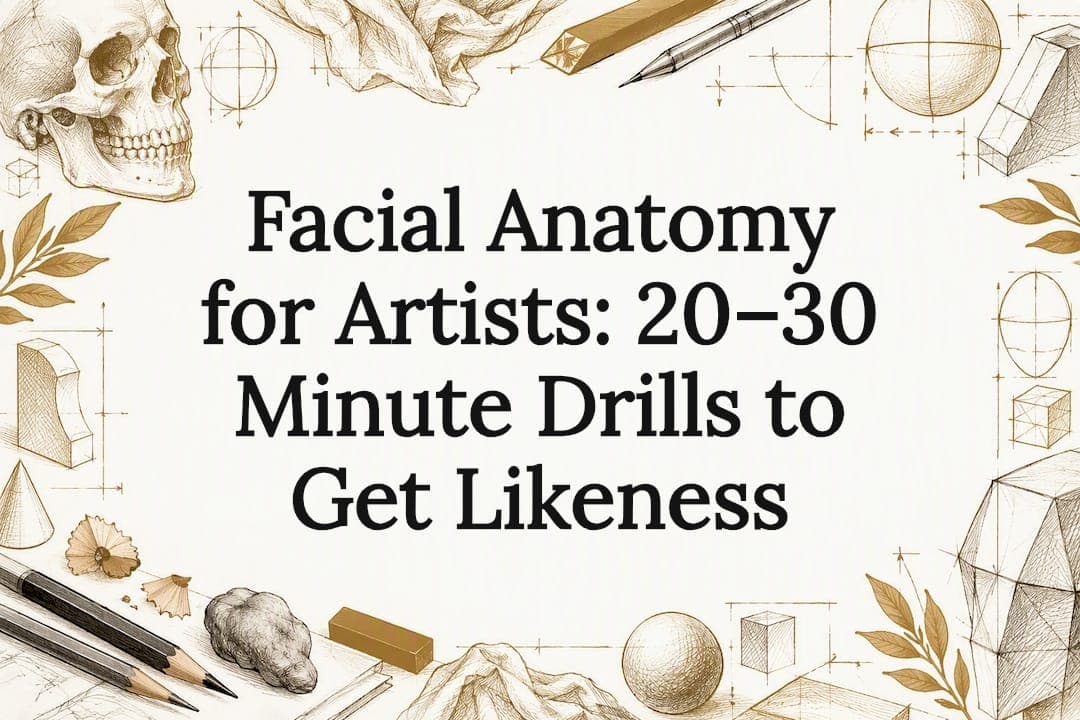 Facial Anatomy for Artists: 20–30 Minute Drills to Get Likeness