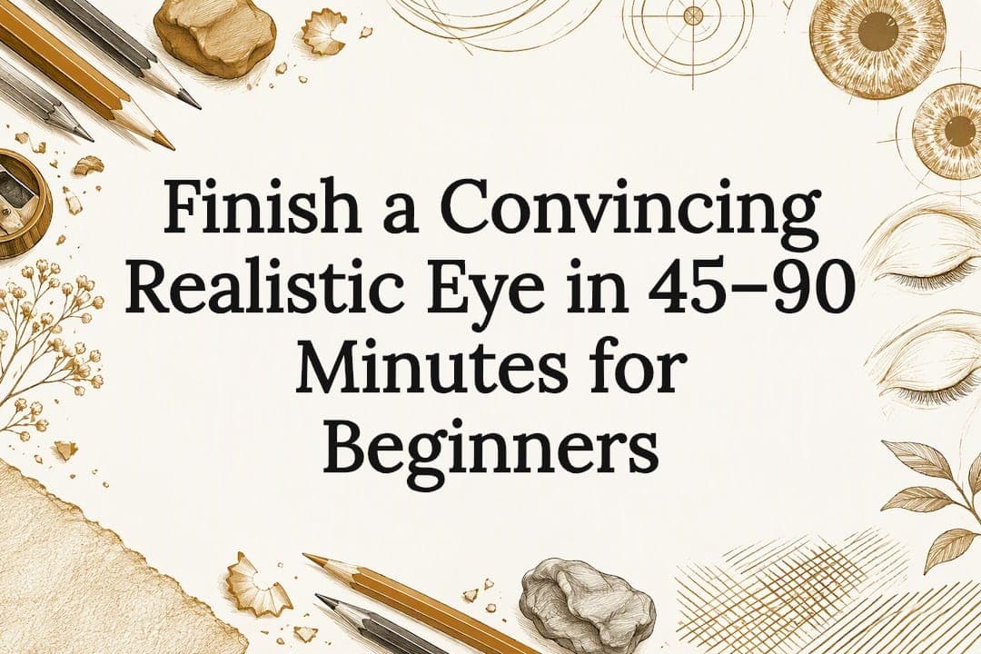 Finish a Convincing Realistic Eye in 45–90 Minutes for Beginners