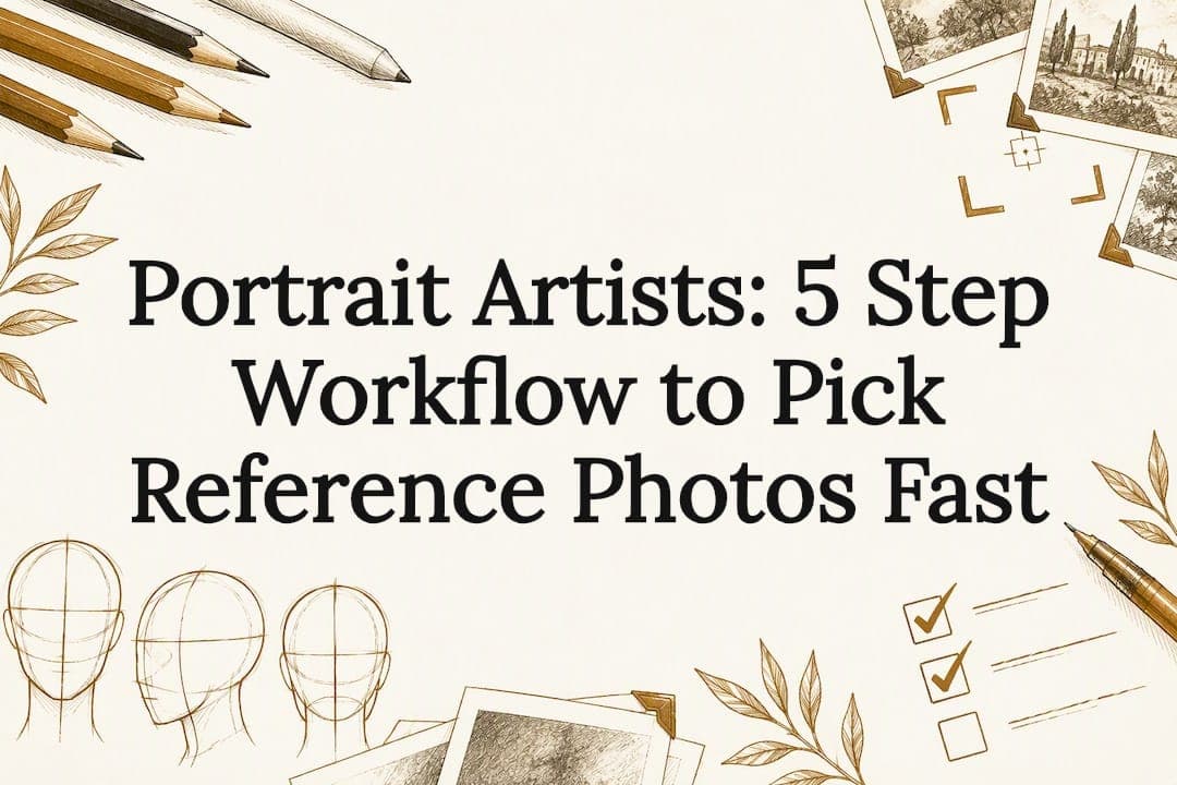 Portrait Artists: 5 Step Workflow to Pick Reference Photos Fast
