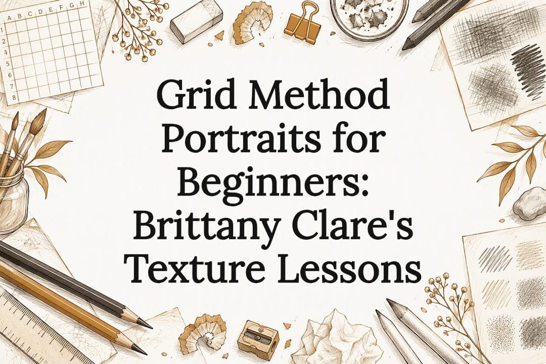 Grid Method Portraits for Beginners: Brittany Clare's Texture Lessons