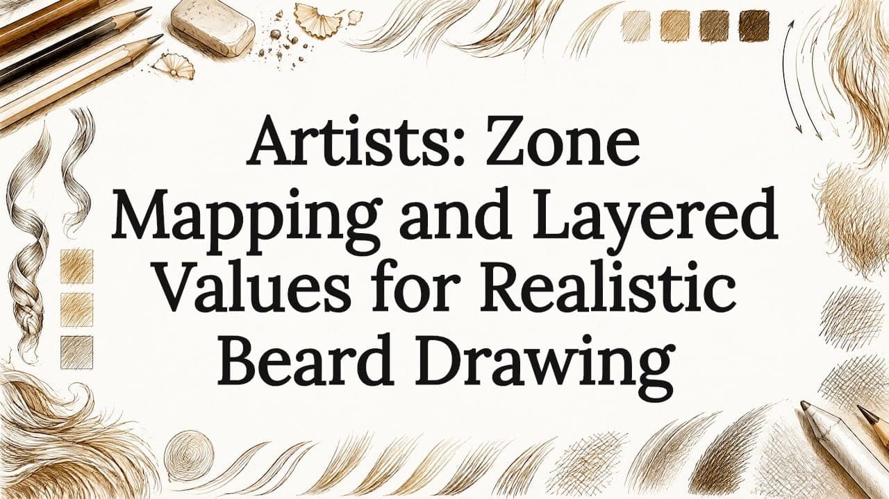 Artists: Zone Mapping and Layered Values for Realistic Beard Drawing